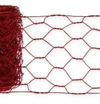 Trança hexagonal 50mm 5m vermelho