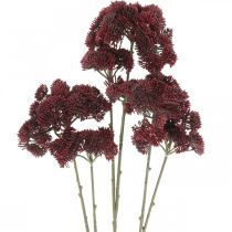 Itens Sedum vermelho artificial stonecrop decoração de outono 70 cm 3 unidades