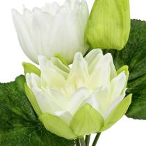Nenúfares branco artificial 35cm