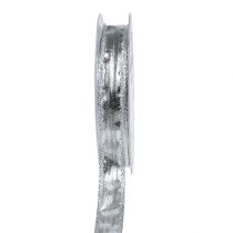 Itens Fita Deco prata com borda de arame 15mm 25m