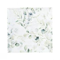 Guardanapos eucalipto decoração de mesa decorativa branco 25x25cm 20un