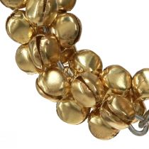 Itens Argolas para guardanapos sinos de metal dourado Ø5cm 8 un