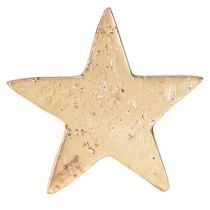 Itens Argolas para guardanapo estrela dourada metal antigo 6,5cm Ø4cm 4 un