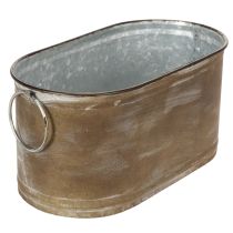 Itens Conjunto de vasos e floreiras de metal, estilo retrô vintage, 22,5 cm/27 cm/31 cm de comprimento