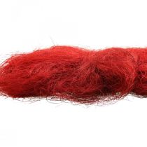 Sisal vermelho bordeaux fibra natural 300g
