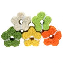 Flor de sisal Ø7,5cm 25pcs
