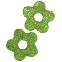 Itens Flor de sisal Ø7,5cm 25pcs