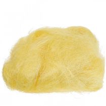 Itens Grama de sisal para artesanato, material artesanal amarelo 300g