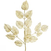 Folhas de Esqueleto Folhas de Salgueiro Artificiais Decoração de Ramo de Ouro 63cm