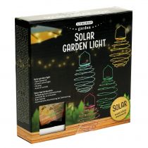 Itens Jardim solar rosa claro 22cm com 25 LEDs branco quente