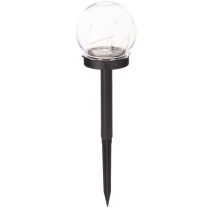 Itens Luminária de jardim, globo de luz com estaca para fixação no solo, 36 cm, conjunto com 4 peças.
