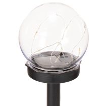 Itens Luminária de jardim, globo de luz com estaca para fixação no solo, 36 cm, conjunto com 4 peças.