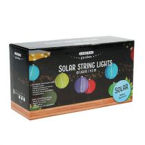 Itens Cadeia de lanterna solar LED colorida 4,5m 10 lâmpadas branco frio