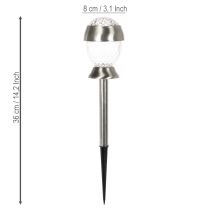 Itens Conjunto de 4 Candeeiros Solares Esféricos com Estaca – 36 cm