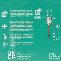 Itens Conjunto de 4 Candeeiros Solares Esféricos com Estaca – 36 cm