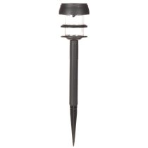 Itens Luminárias solares de jardim com estaca para fixação no solo, lâmpadas externas para caminhos de jardim, 35 cm, conjunto com 6 peças