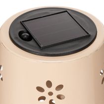 Itens Abajur de mesa com estampa floral, movido a energia solar, para iluminação romântica de jardim, 28 cm