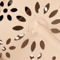 Itens Abajur de mesa com estampa floral, movido a energia solar, para iluminação romântica de jardim, 28 cm