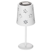 Itens Luminária de mesa solar com estampa floral para iluminação de varanda, terraço ou jardim, 28 cm