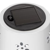 Itens Luminária de mesa solar com estampa floral para iluminação de varanda, terraço ou jardim, 28 cm
