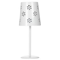 Itens Luminária de mesa solar com estampa floral para iluminação de varanda, terraço ou jardim, 28 cm