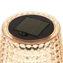 Itens Candeeiros de mesa solares LED com temporizador castanho claro Alt.25cm 3 unidades