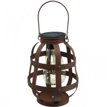 Candeeiro solar, luz de jardim, lanterna decorativa branco quente Ø14,5cm A19cm