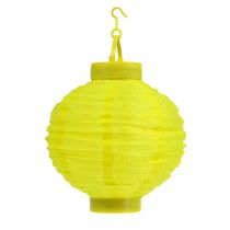 Itens Lampion LED com solar 20cm amarelo