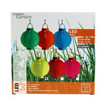 Itens Lampion LED com solar 20cm amarelo