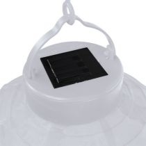 Itens Lanterna LED com energia solar 20cm branca