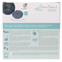 Itens Bomba solar para lagos de jardim, fonte decorativa flutuante com LED, 16 cm