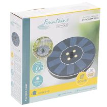 Itens Bomba solar para lagos de jardim, fonte decorativa flutuante com LED, 16 cm