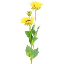 Itens Plantas artificiais girassóis artificiais flores artificiais decoração amarelo 64cm