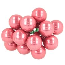 Itens Enfeites de Natal em arame, conjunto de mini frutinhas brilhantes espelhadas, 20 mm, 140 peças