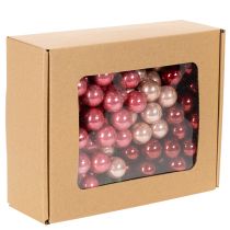 Itens Enfeites de Natal em arame, conjunto de mini frutinhas brilhantes espelhadas, 20 mm, 140 peças