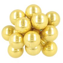 Itens Mini enfeites de Natal em arame, frutinhas espelhadas, brilhantes, 20 mm, 140 peças