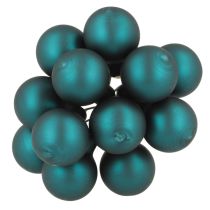 Itens Mini enfeites de Natal em acabamento fosco brilhante com frutinhas espelhadas, 20 mm, 140 peças