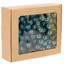 Itens Mini enfeites de Natal em acabamento fosco brilhante com frutinhas espelhadas, 20 mm, 140 peças