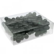 Itens Mini bolas de Natal em arame vidro preto Ø25mm 140 un