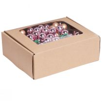 Itens Espelho Bagas Damasco Rosa Bolas de Vidro Arame Ø20mm 140 un