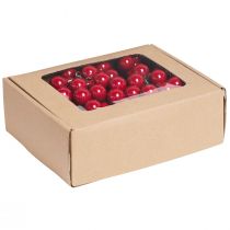 Itens Bolas de Natal de vidro espelhado vermelho-cereja, Ø20mm, 140 unidades