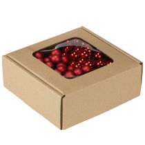Itens Mirror Berries Vermelho Fosco, Brilhante Ø1,5cm 140 unidades