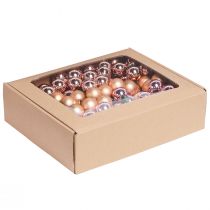 Itens Espelho bagas Natal vidro damasco rosa Ø25mm 140 un