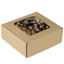 Itens Espelhos de frutas Ø1,5cm marrom-dourado 140 unidades