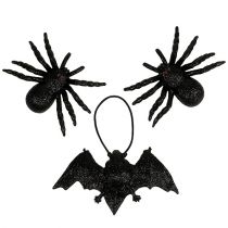 Itens Aranha, figuras de morcego preto 10cm, 14cm 3uds