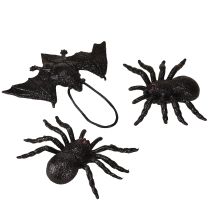 Itens Aranha, morcego, figuras pretas 10cm, 14cm 3 peças