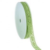 Itens Fita de renda fita decorativa verde B13mm 20m