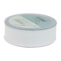 Itens Fita de renda para presente fita decorativa branca renda 28mm 20m