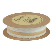 Itens Fita de renda corações fita decorativa renda creme 25mm 15m