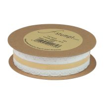 Itens Fita de renda corações fita decorativa renda branca 25mm 15m